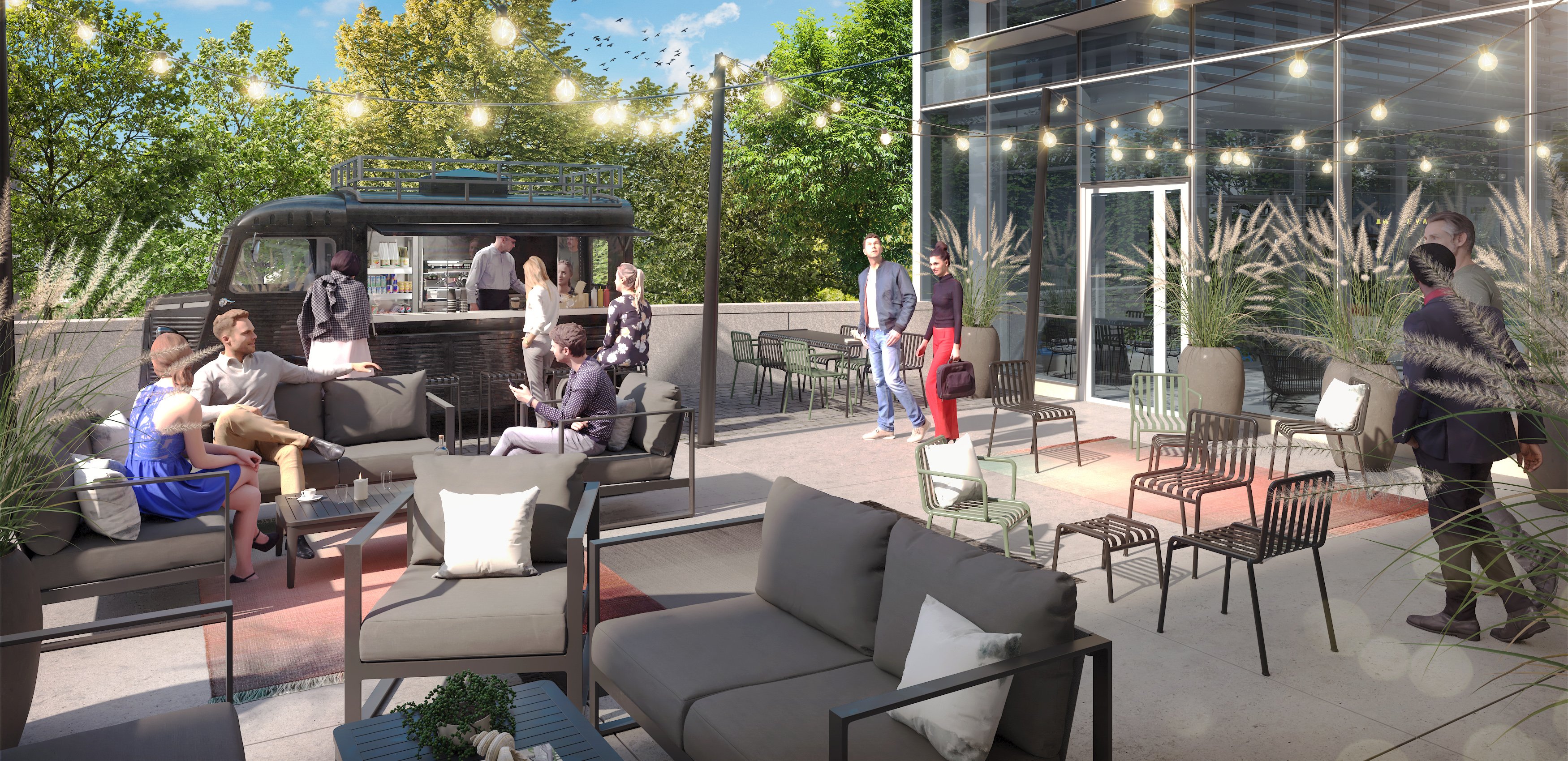 Espaces tertiaires — Pierre Audouin (client Sodexo) — rendu 3D architectural MD Studio