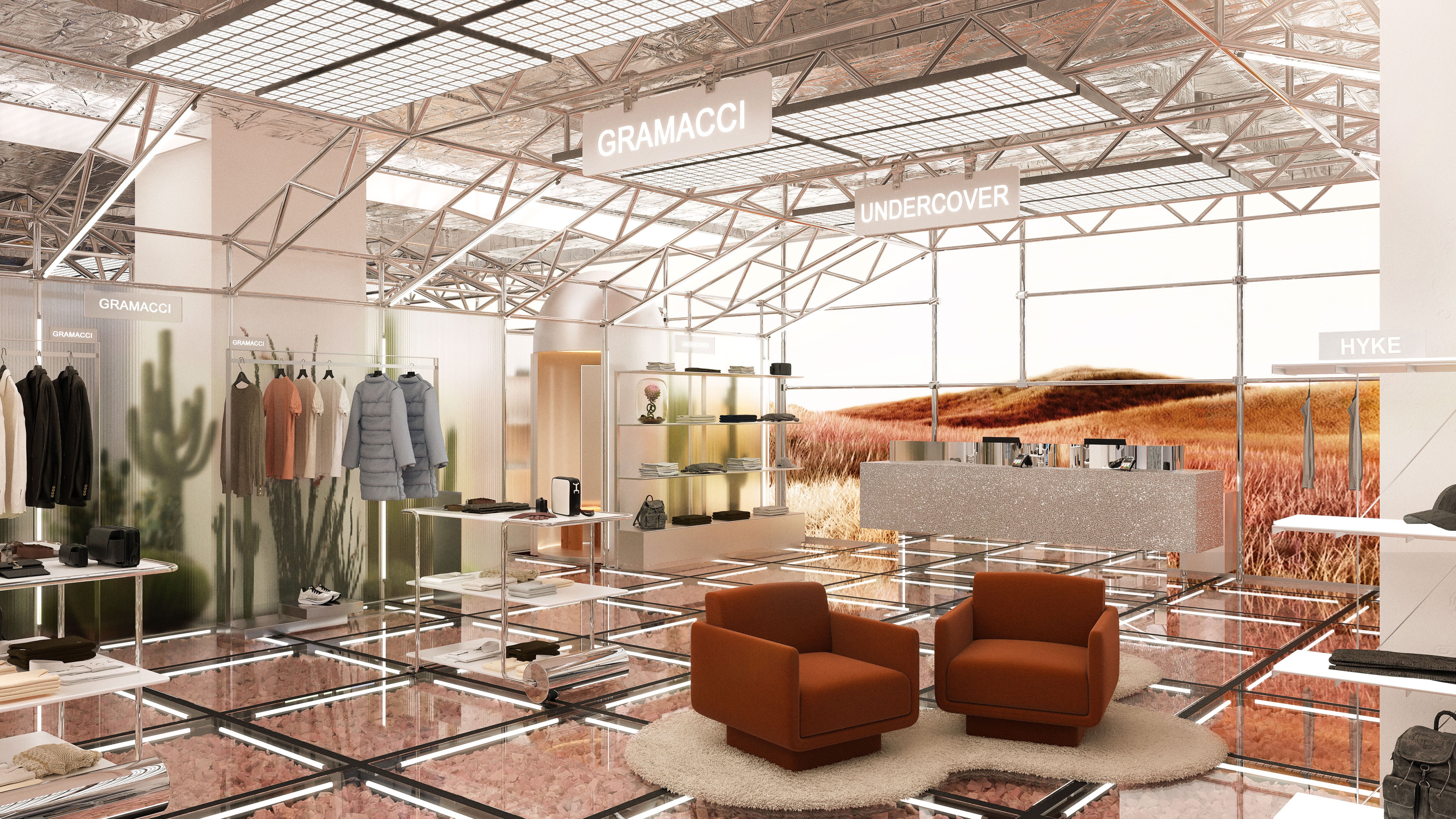 Retail international — SKP Wuhan Fashion — rendu 3D architectural MD Studio