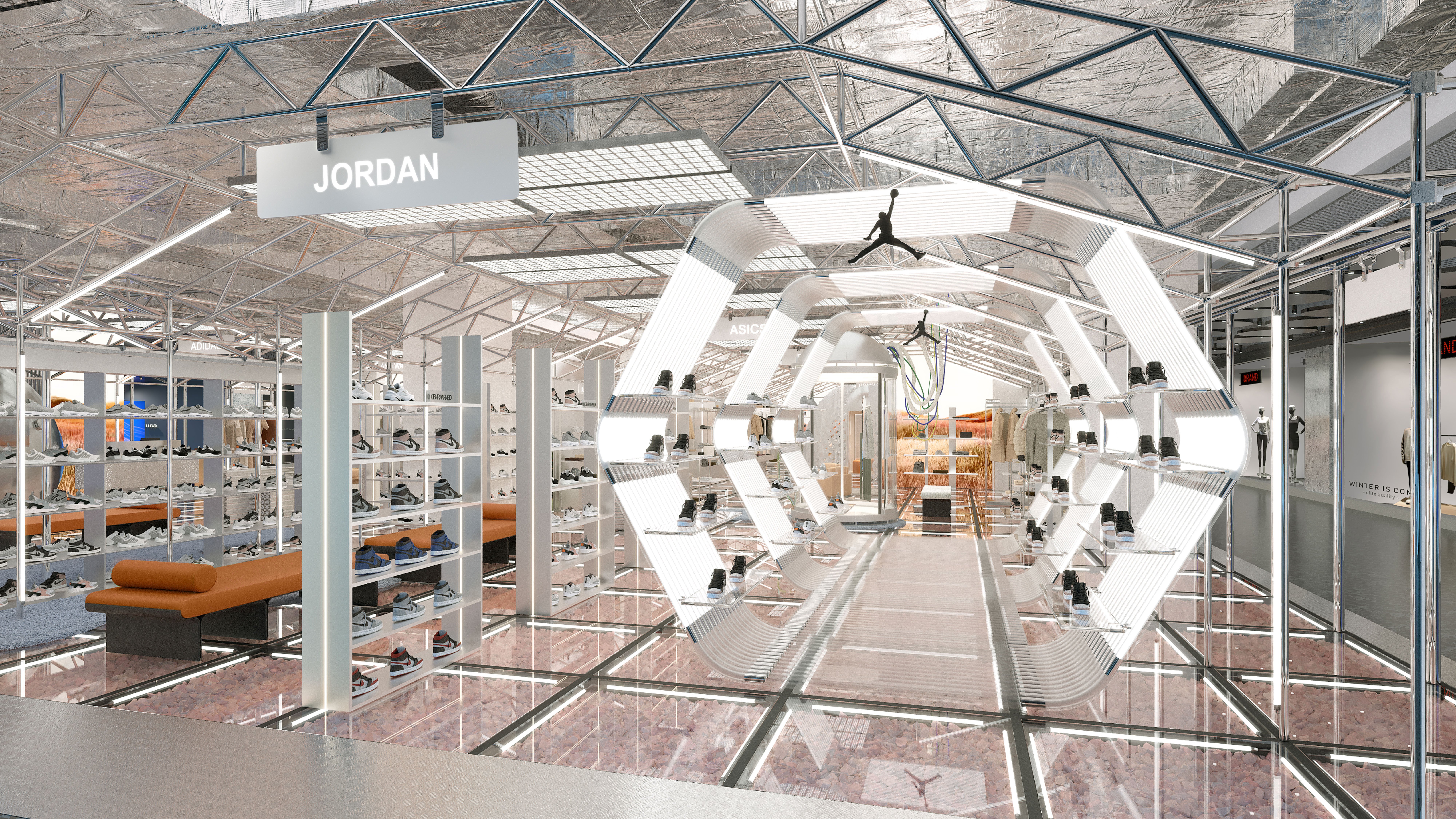 Retail international — SKP Wuhan Fashion — rendu 3D architectural MD Studio