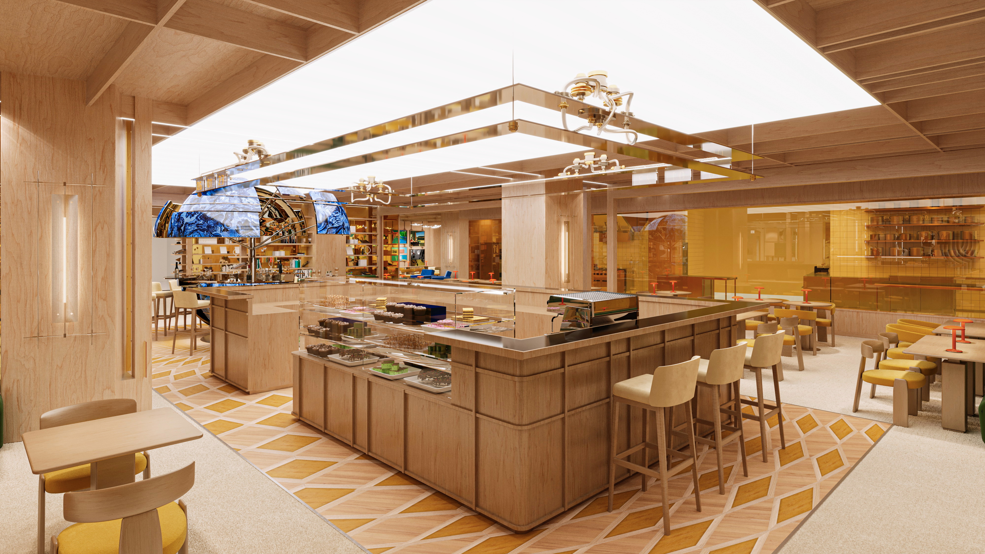Retail premium — SKP Wuhan RDV L4 — rendu 3D architectural MD Studio