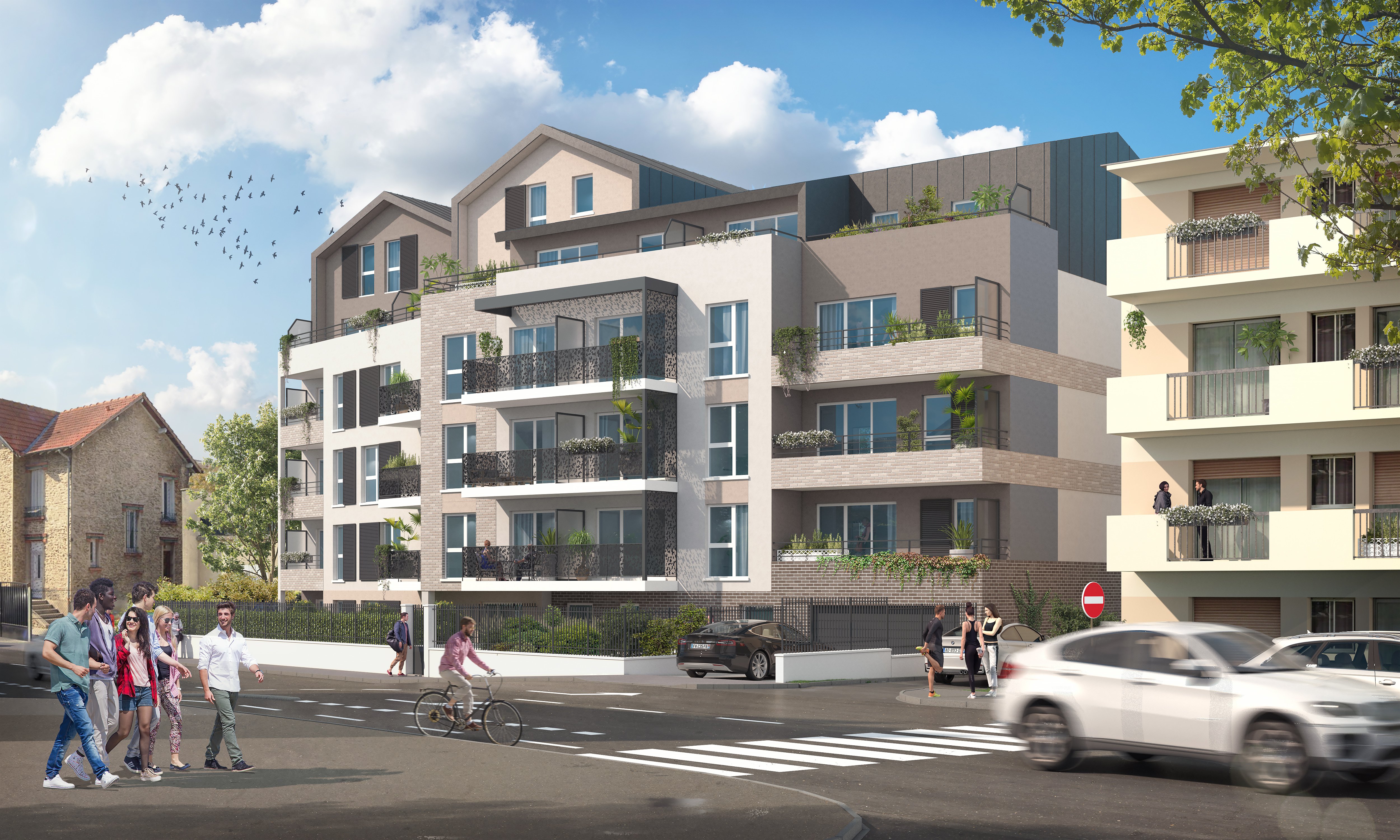 Promotion immobilière — programmes Pichet Promotion — rendu 3D architectural MD Studio